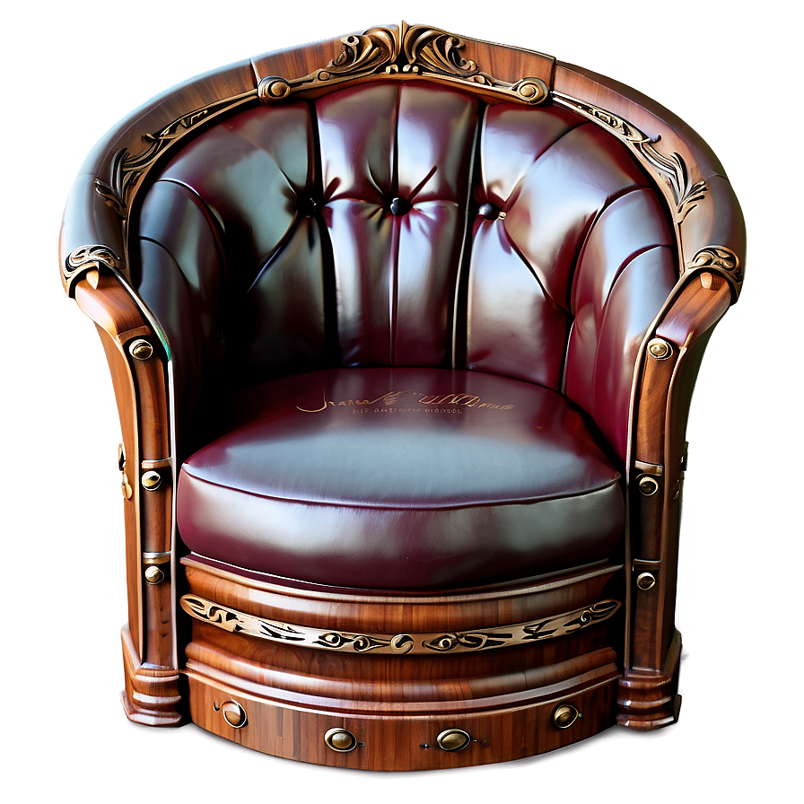 Classic Wooden Sofa Png Oes PNG image