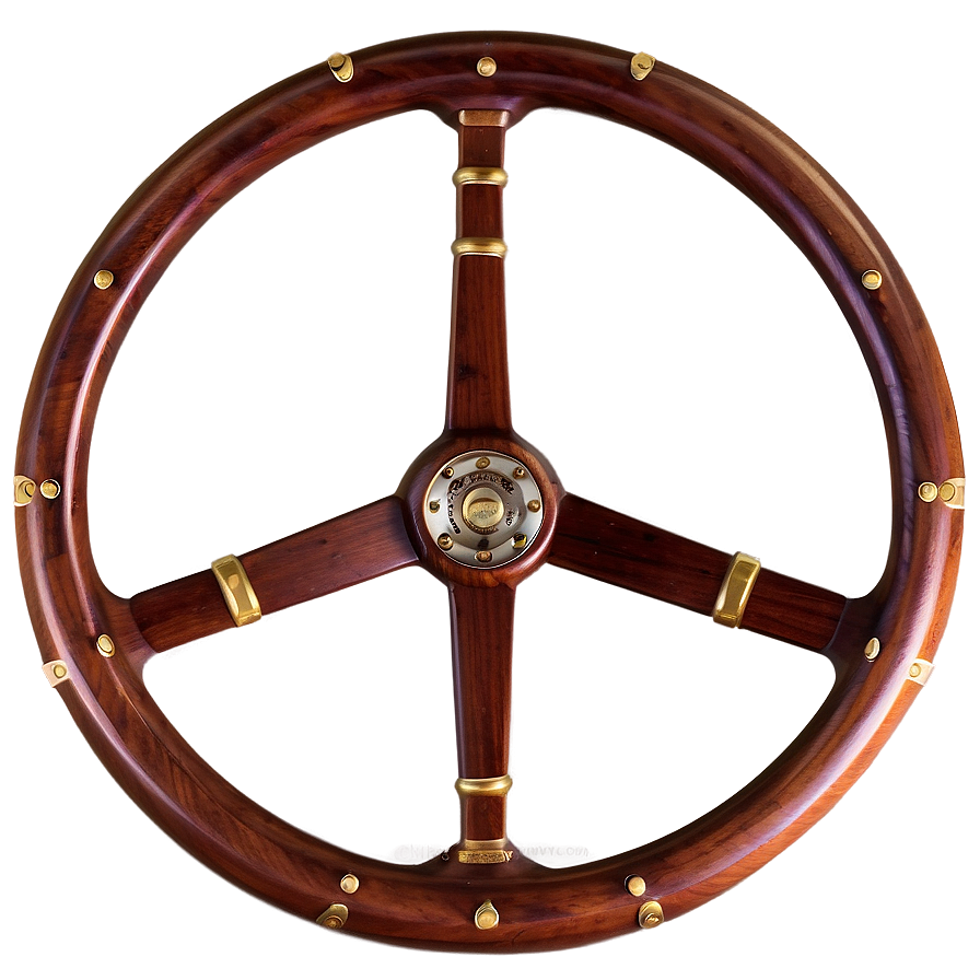 Classic Wooden Steering Wheel Png Kyy PNG image