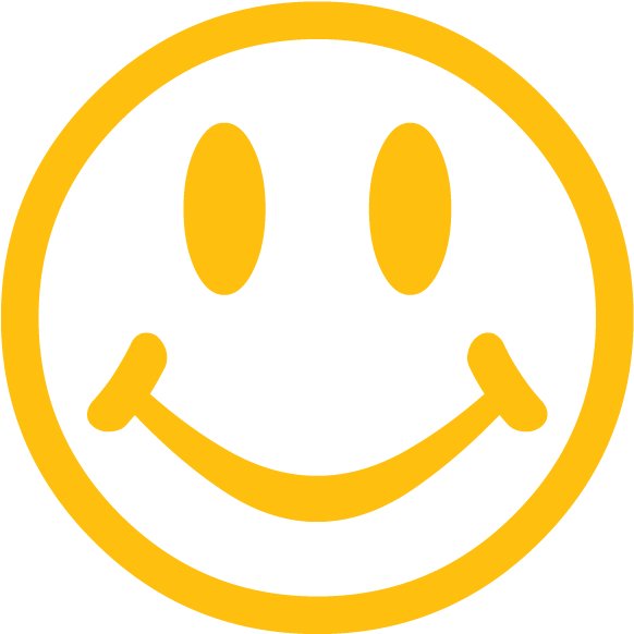 Classic Yellow Smiley Face PNG image