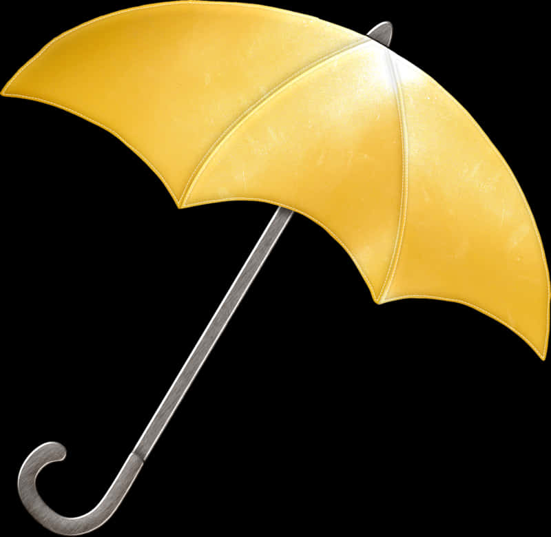 Classic Yellow Umbrella PNG image