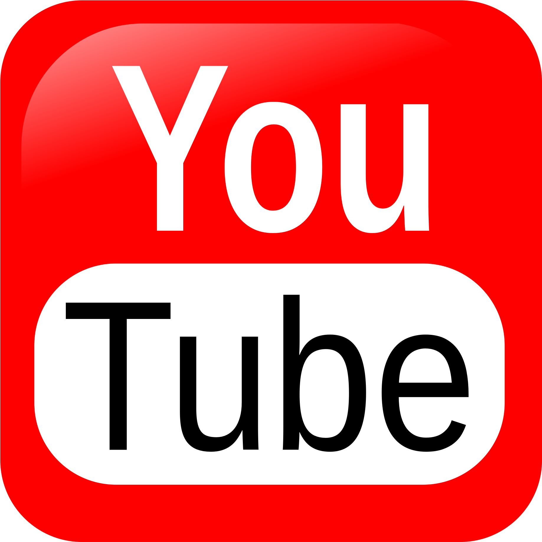 Classic You Tube Logo PNG image