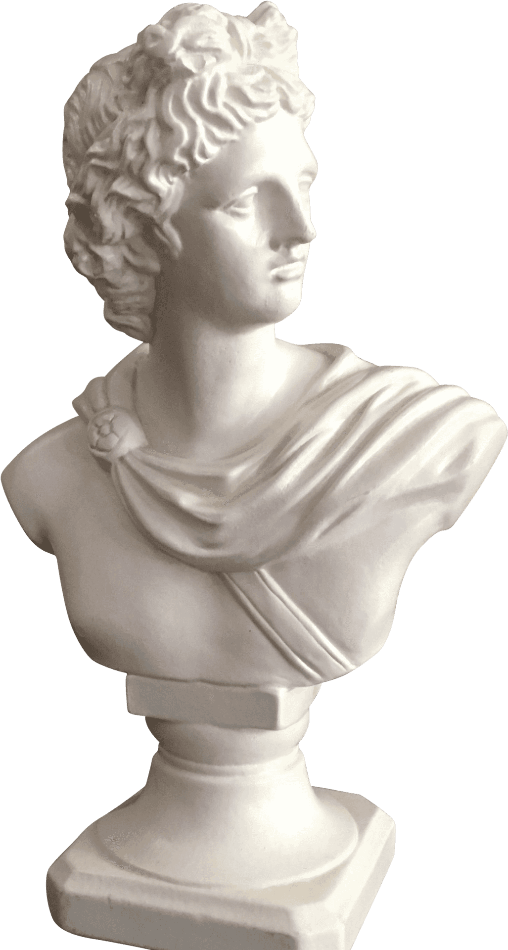 Classical Apollo Bust Sculpture PNG image