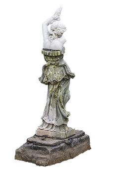 Classical Female Statue Art PNG image