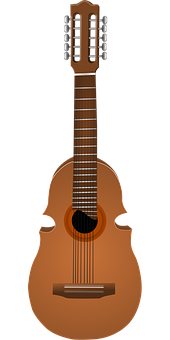 Classical Guitar Illustration PNG image
