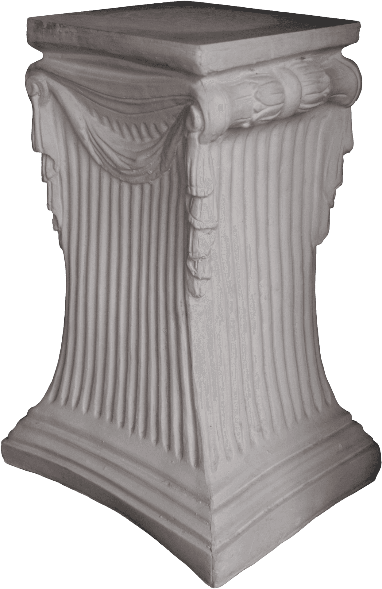 Classical Plaster Column Pedestal PNG image