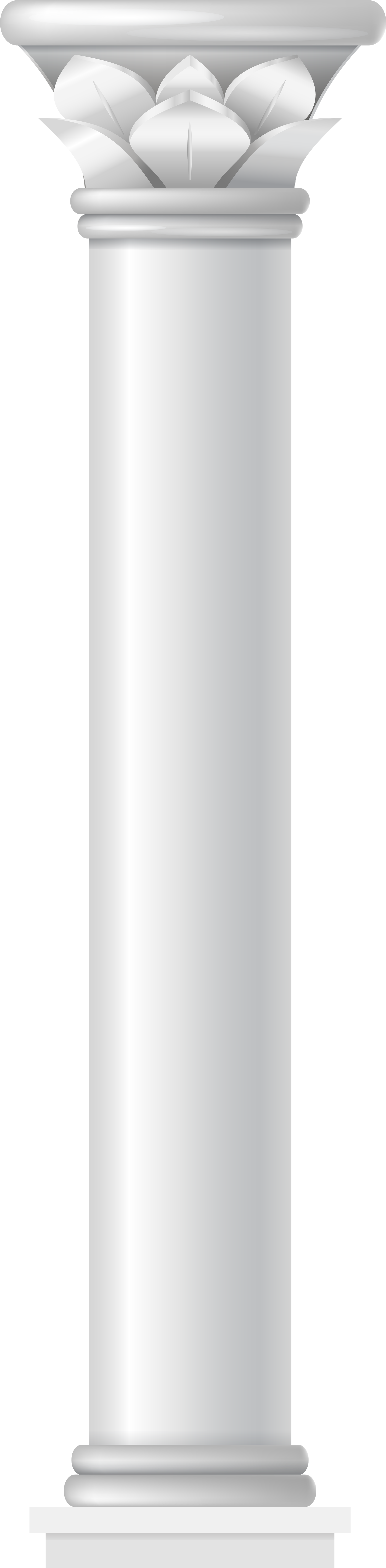 Classical White Corinthian Column PNG image