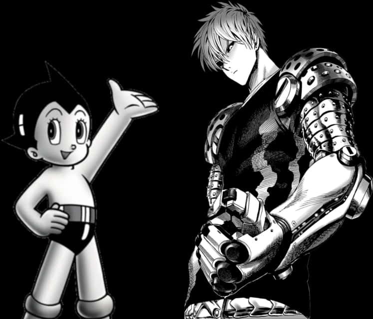 Classicand Modern Manga Characters PNG image