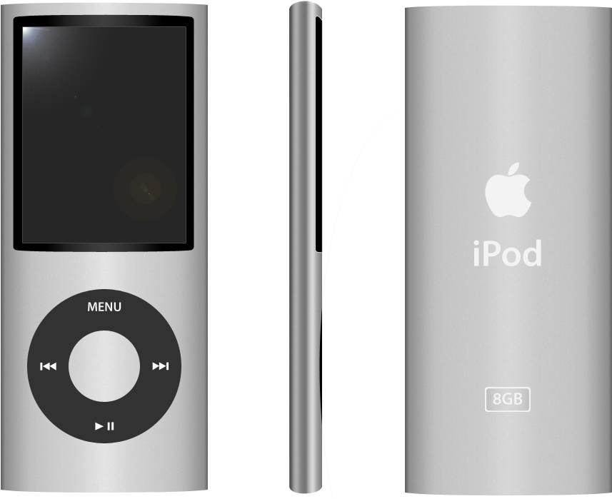 Classici Pod Nano8 G B Silver PNG image