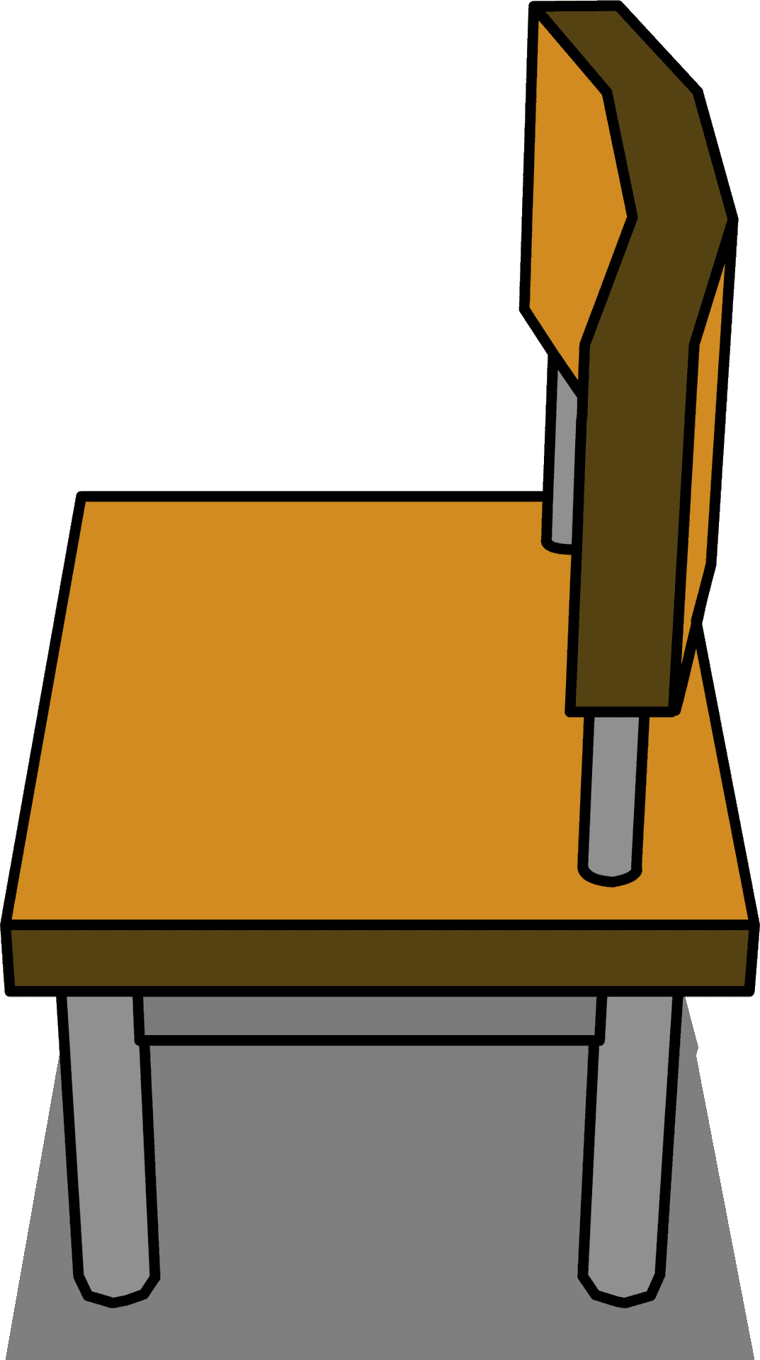 Classroom Deskand Chair Illustration PNG image