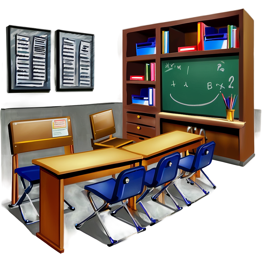 Classroom Illustration Png Txc63 PNG image