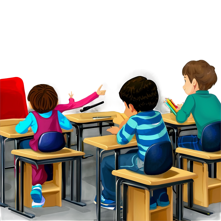 Classroom Scene Png 05232024 PNG image