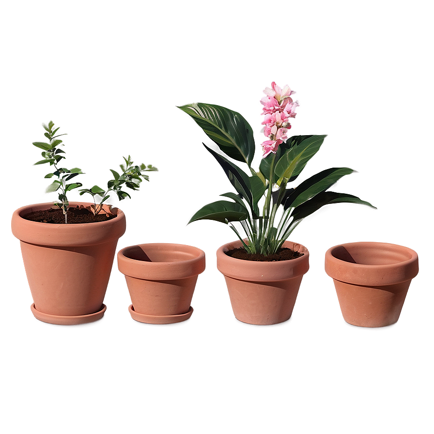 Clay Flower Pots Png 31 PNG image