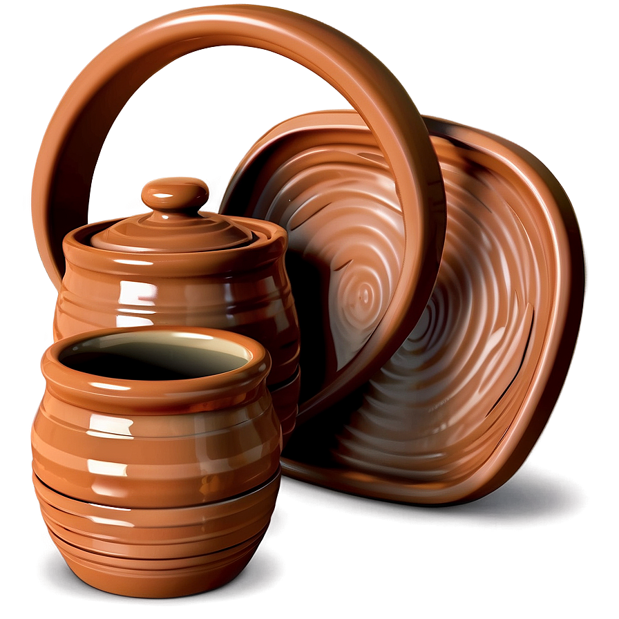 Clay Kitchenware Set Png 43 PNG image