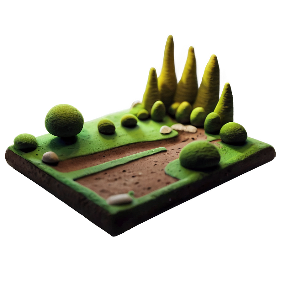 Clay Landscape Art Png Rix PNG image