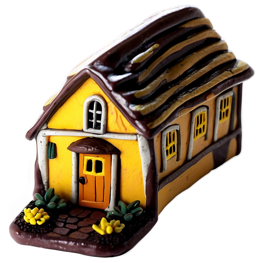 Clay Miniature Houses Png Dsf PNG image