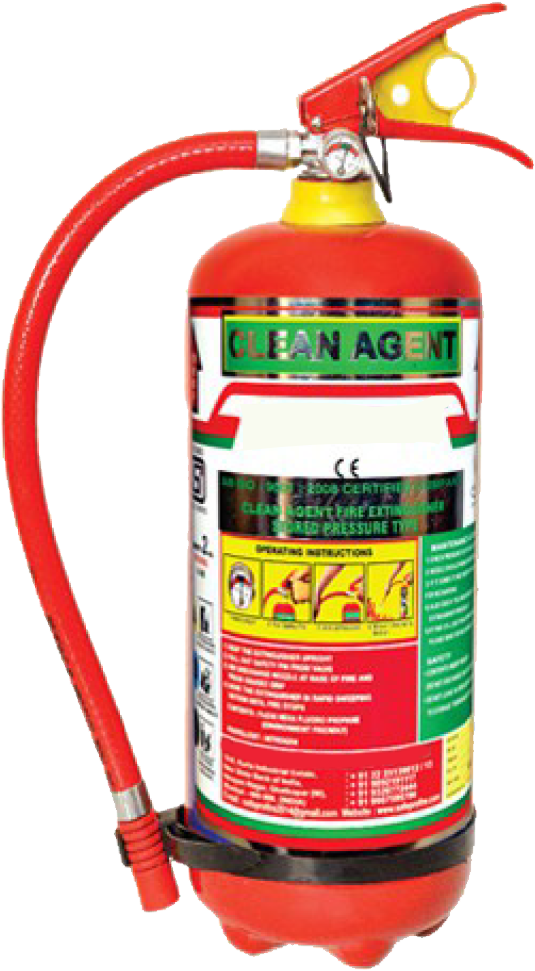 Clean Agent Fire Extinguisher PNG image