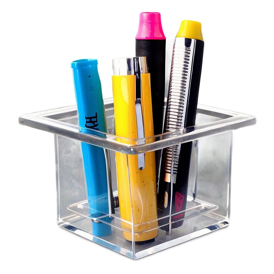 Clear Acrylic Pencil Holder Png Pdm36 PNG image