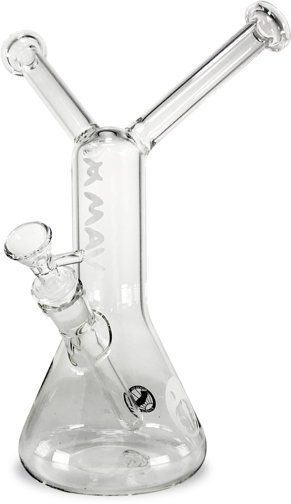 Clear Glass M A V Bong PNG image
