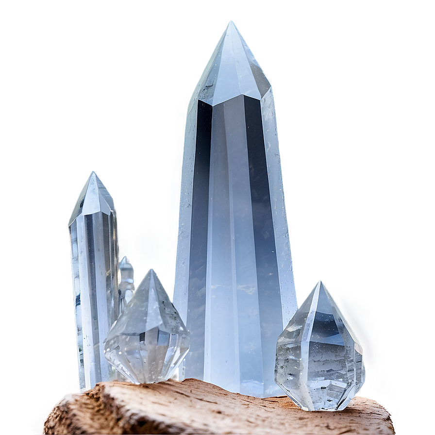 Clear Quartz Crystal Png 64 PNG image