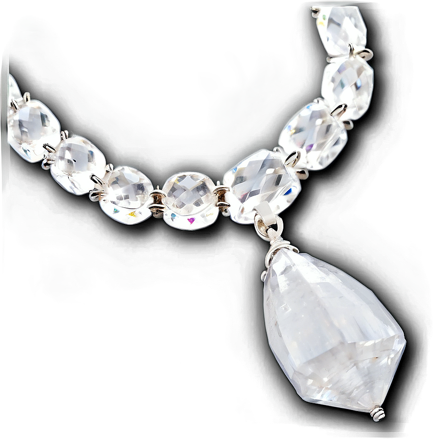 Clear Quartz Necklace Png 28 PNG image