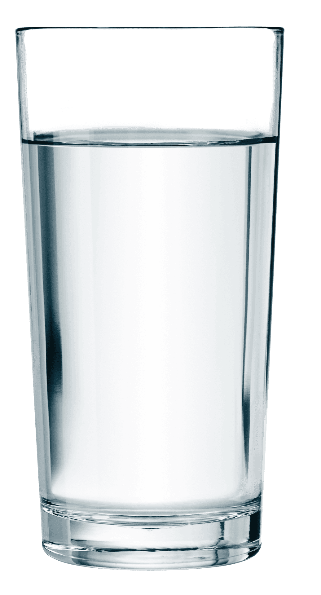 Clear Water Glass Full PNG image