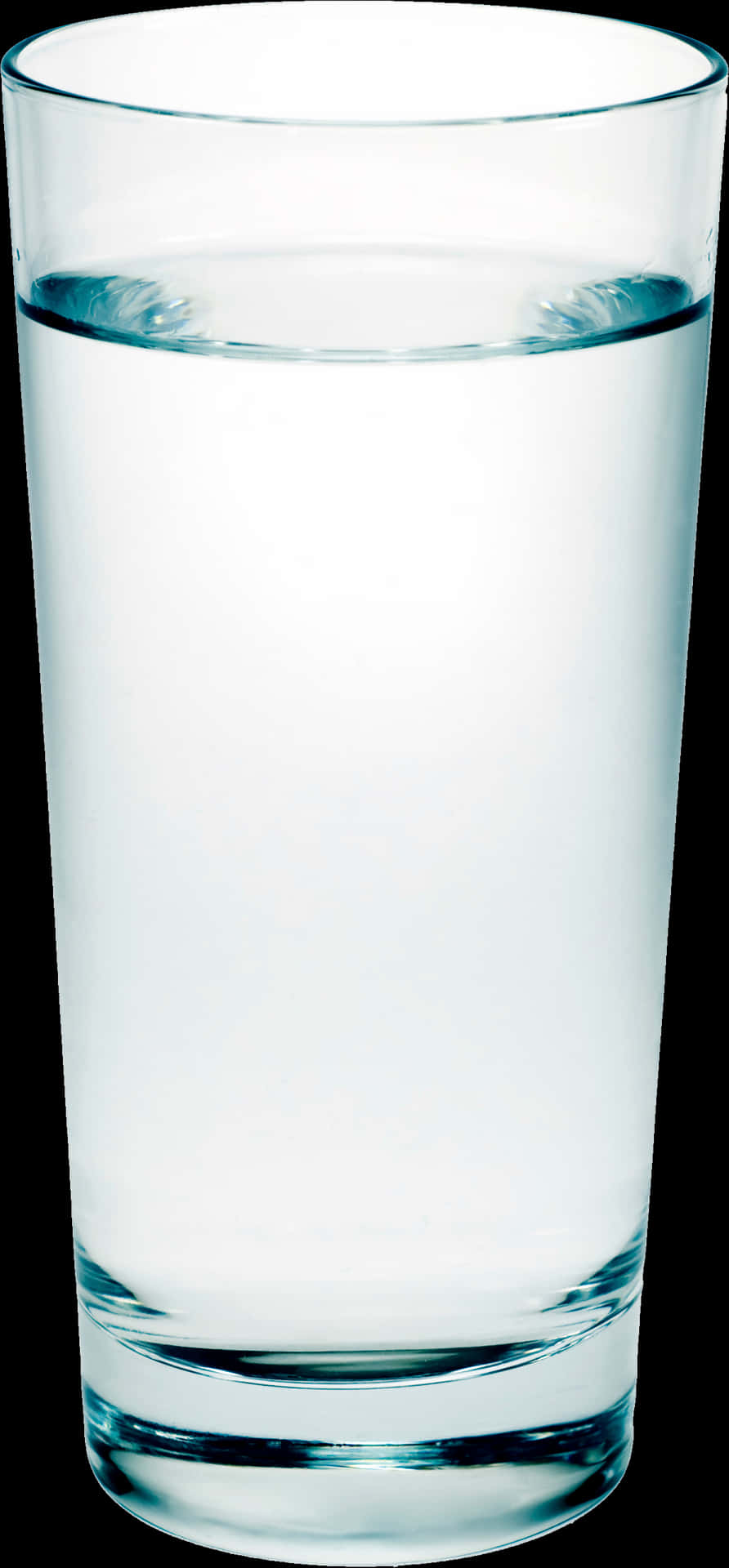 Clear Water Glass Full PNG image