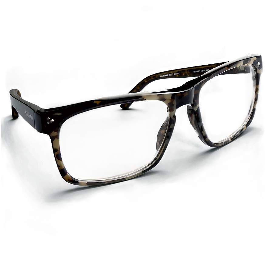 Clear Wide Frame Glasses Png Txh PNG image