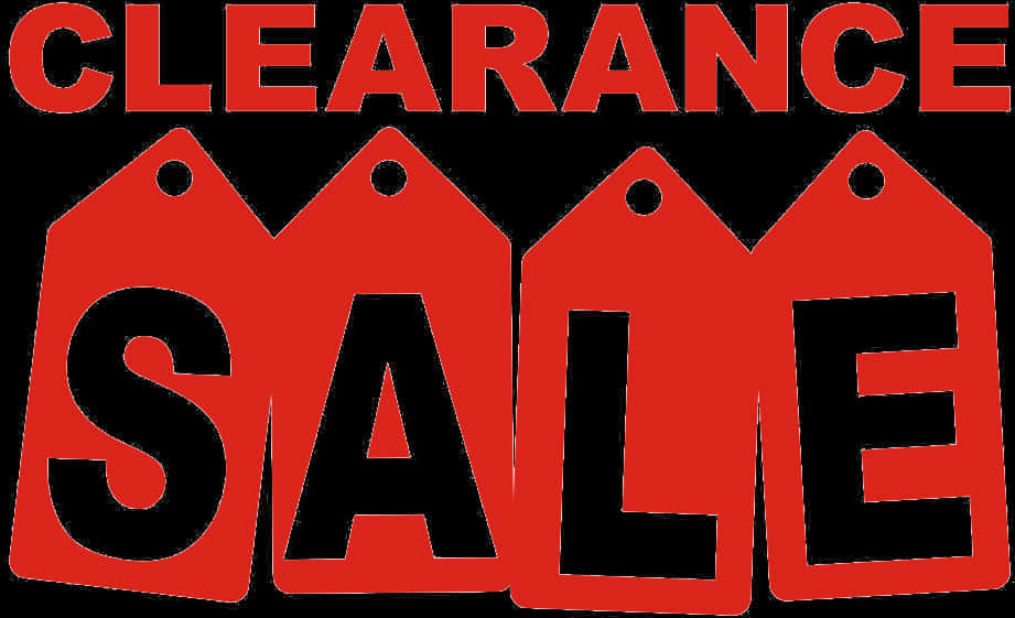 Clearance Sale Red Tag Design PNG image