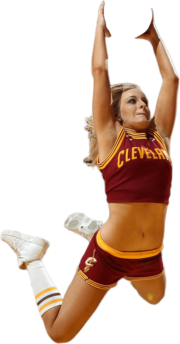 Cleveland Cheerleader In Action.png PNG image