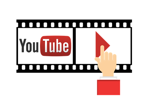 Clicking Playon You Tube Graphic PNG image
