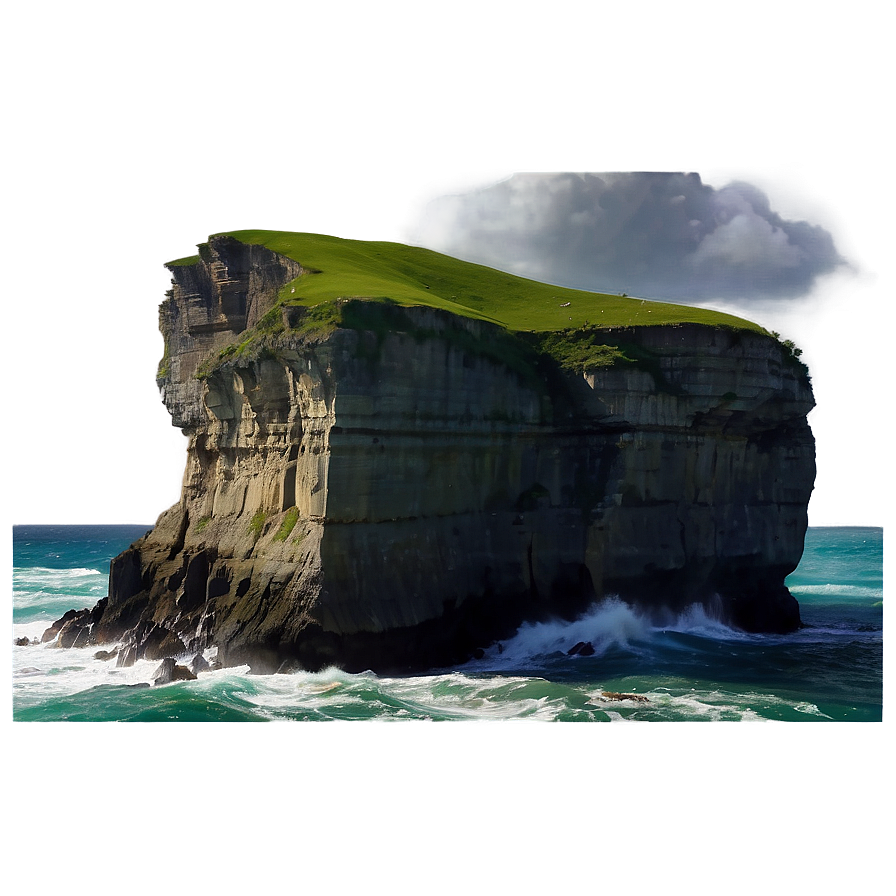 Cliff In Stormy Weather Png 06122024 PNG image