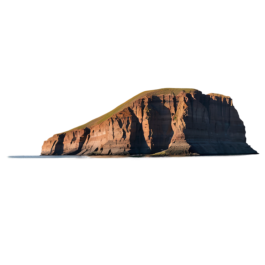 Cliff With Rising Sun Png Plq PNG image