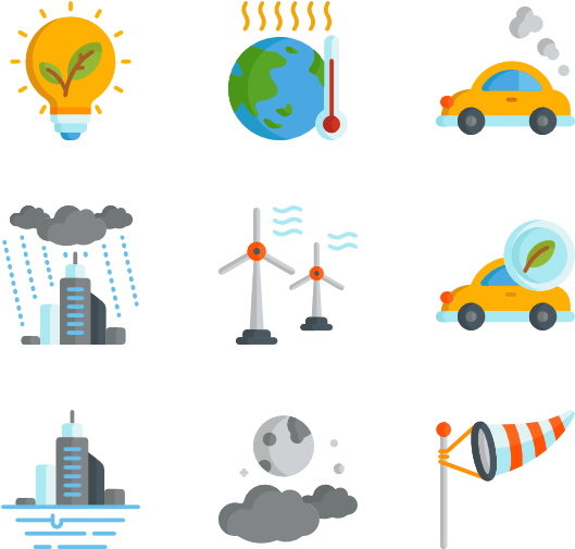 Climate Change Concepts Illustration PNG image