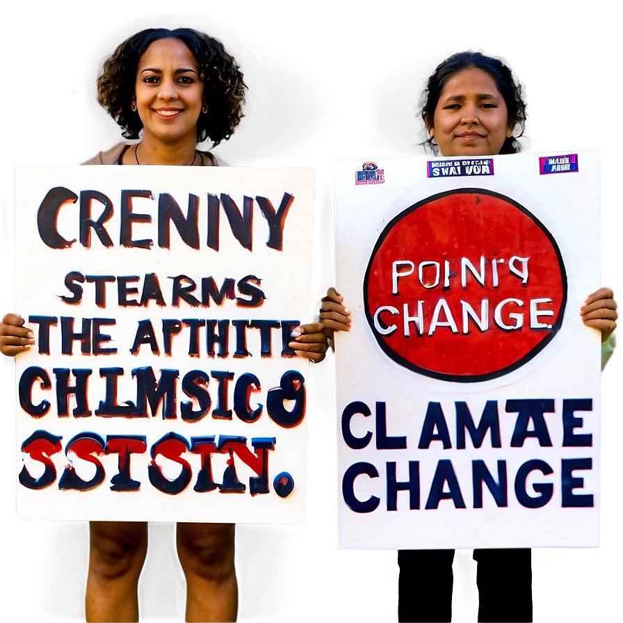 Climate Change Picket Sign Png Jkb PNG image