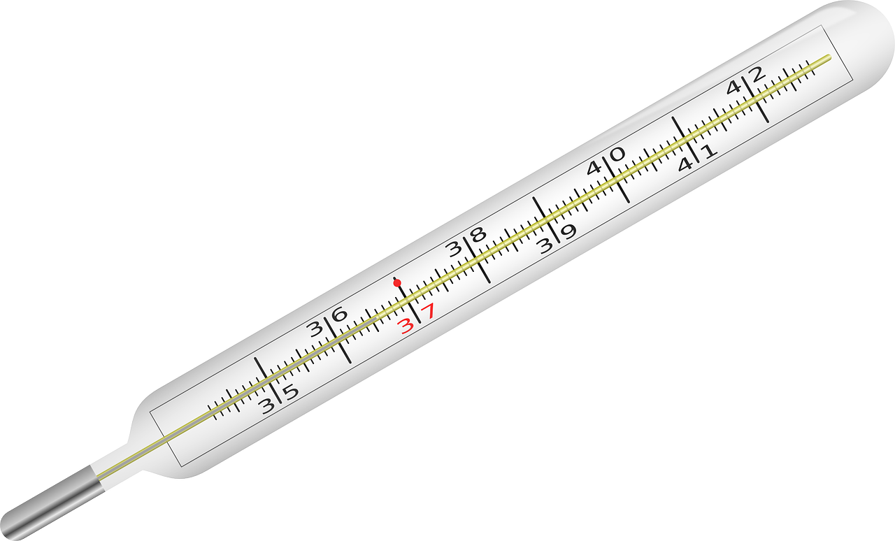 Clinical Mercury Thermometer PNG image