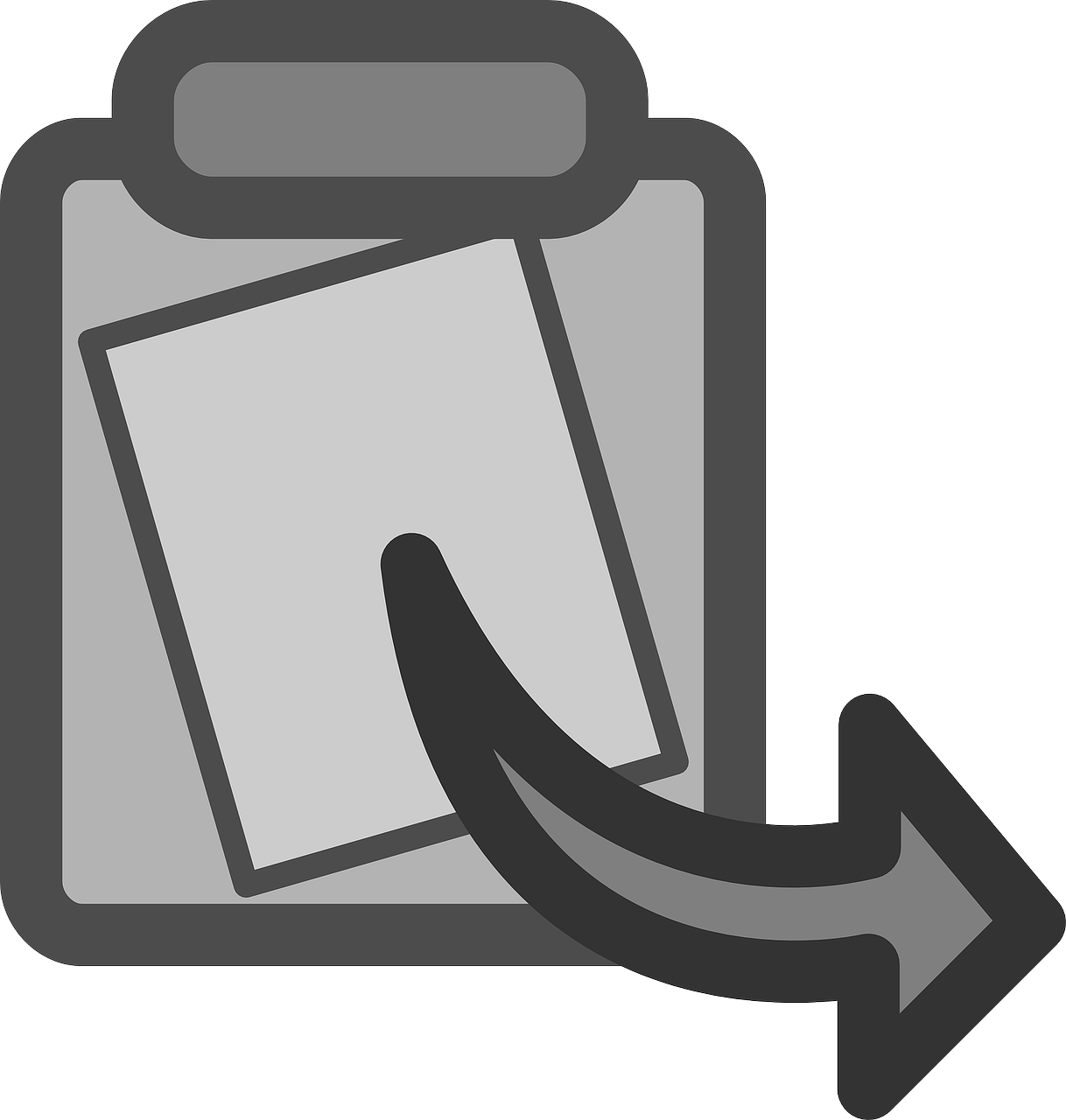 Clipboard Document Insertion Icon PNG image