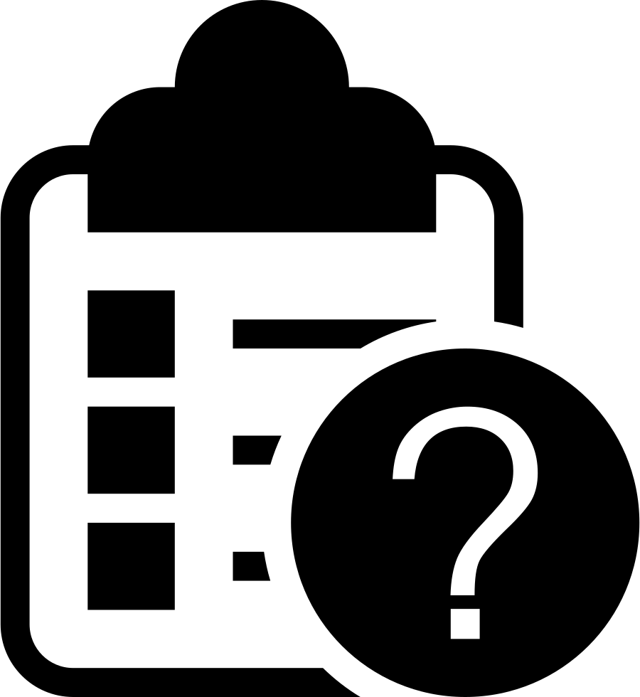 Clipboard Question Mark Icon PNG image