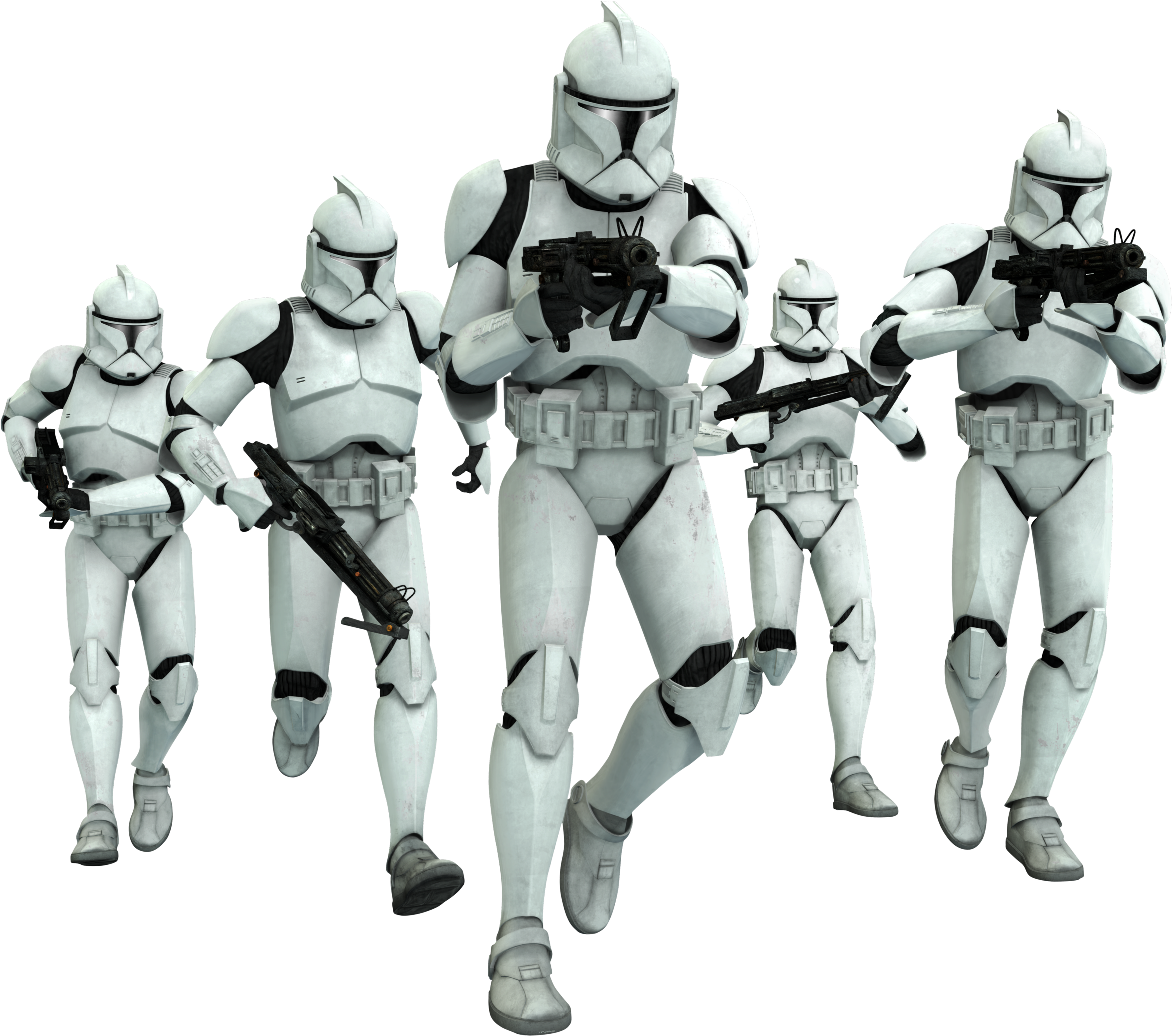 Clone Troopers Formation PNG image