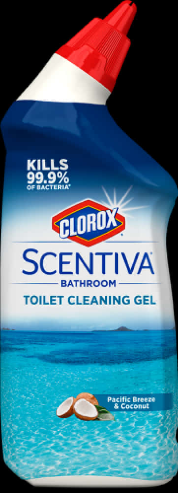 Clorox Scentiva Toilet Cleaning Gel Bottle PNG image