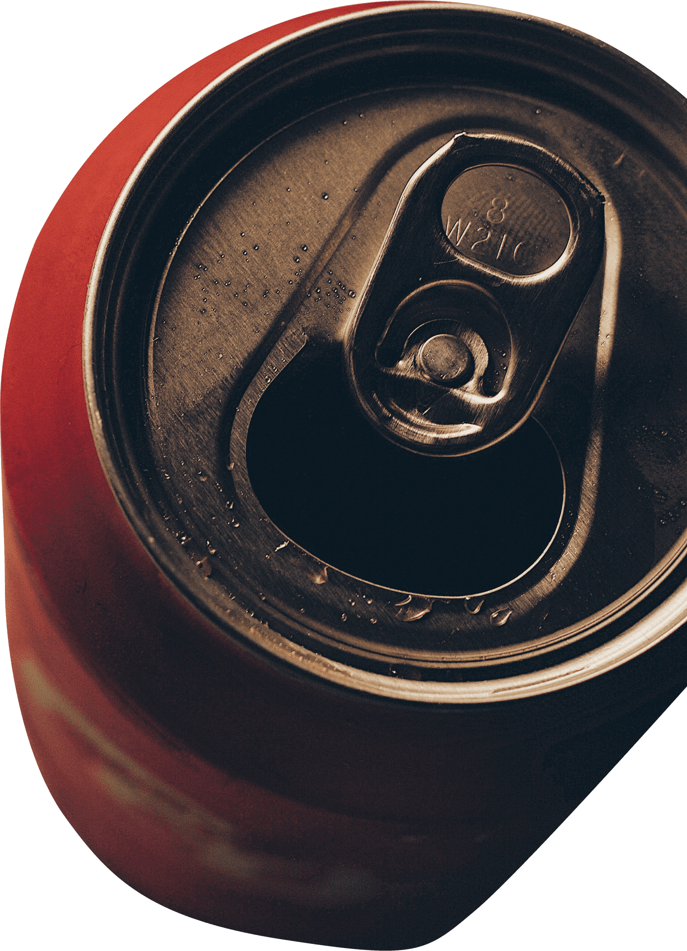 Close Up Soda Can Top PNG image