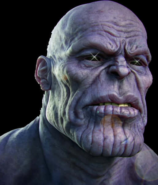 Close Up Thanos Face PNG image
