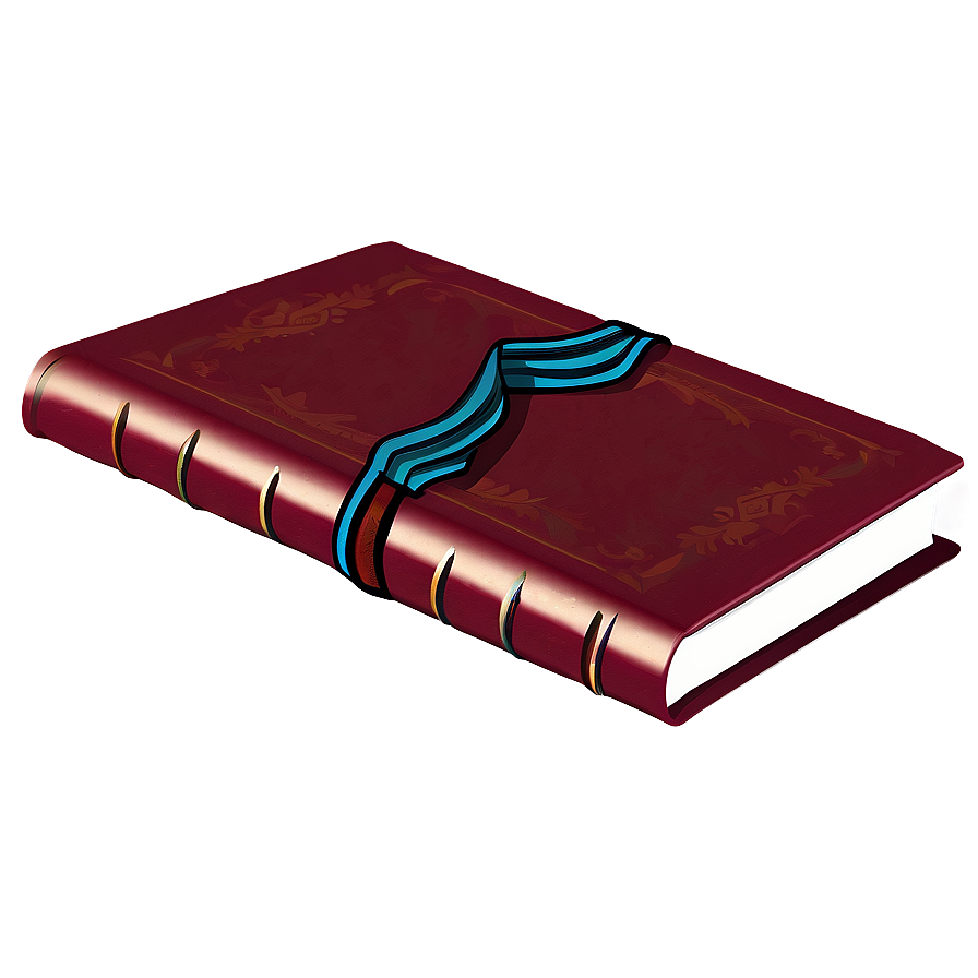 Closed Book With Bookmark Png 58 PNG image