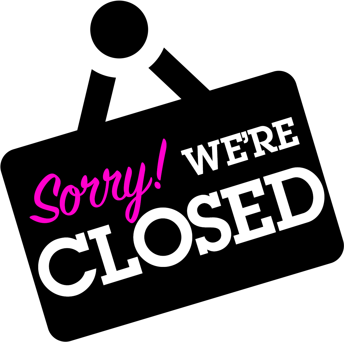 Closed Sign Graphic PNG image