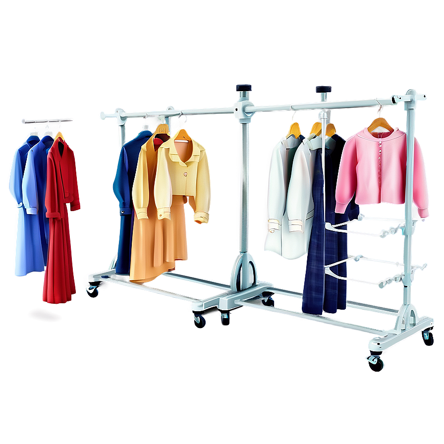 Clothes Rack With Shelves Png 82 PNG image