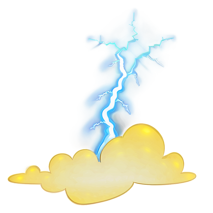 Cloud Cartoon With Lightning Png 06122024 PNG image