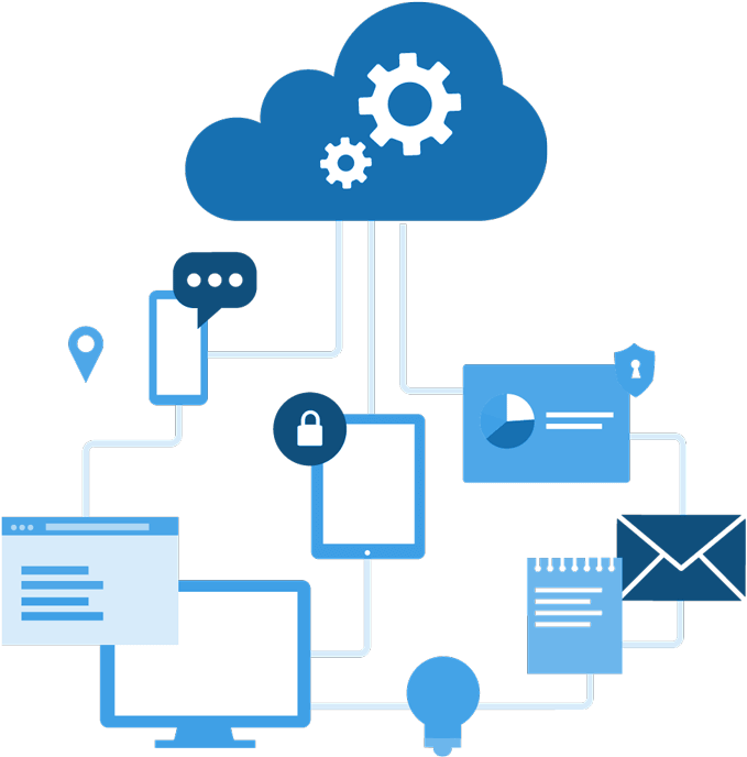 Cloud Computing Concept Illustration PNG image