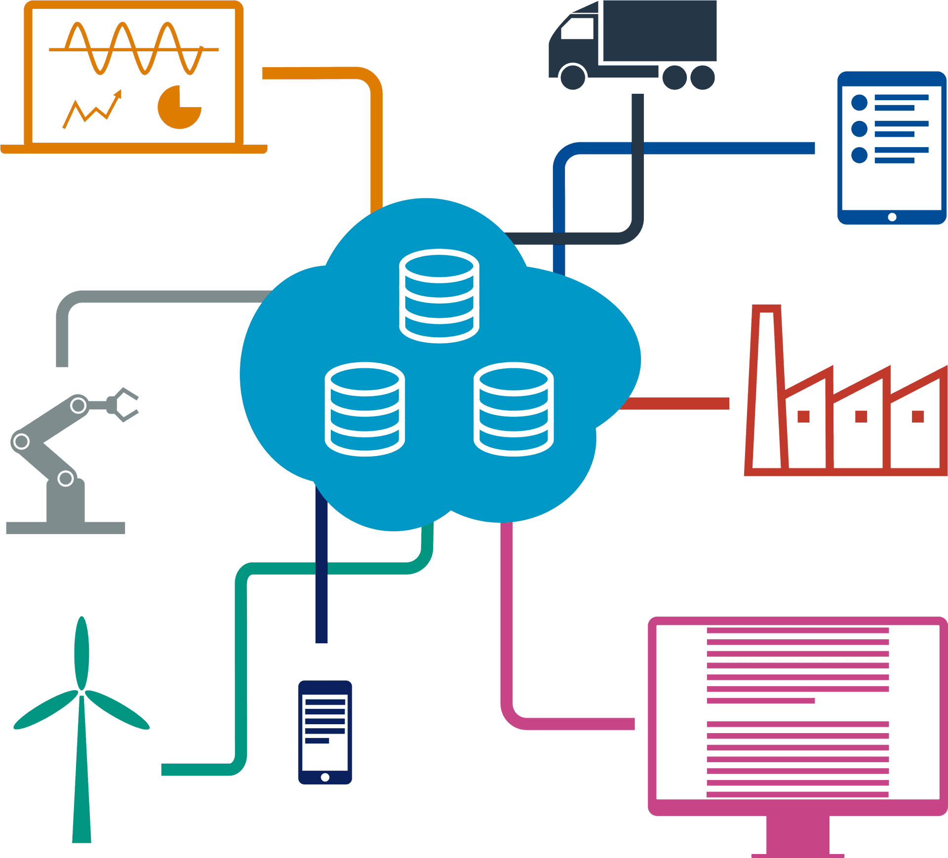 Cloud Computing Infrastructure Concept PNG image