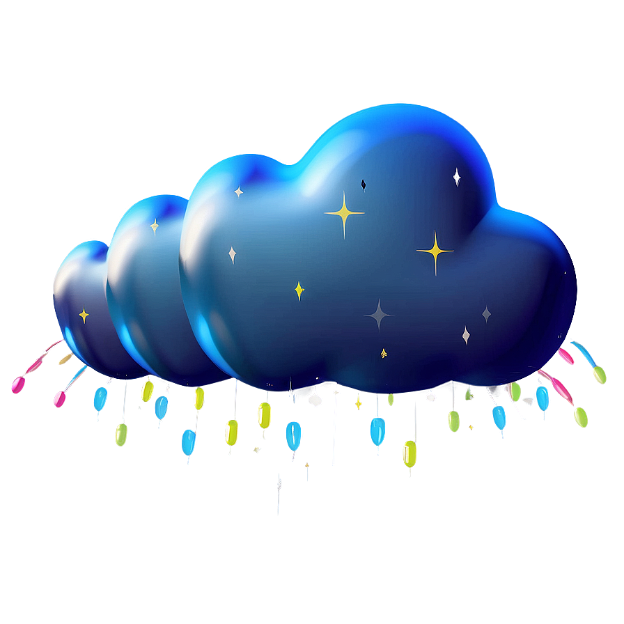 Cloud Shaped Balloon Png 04302024 PNG image