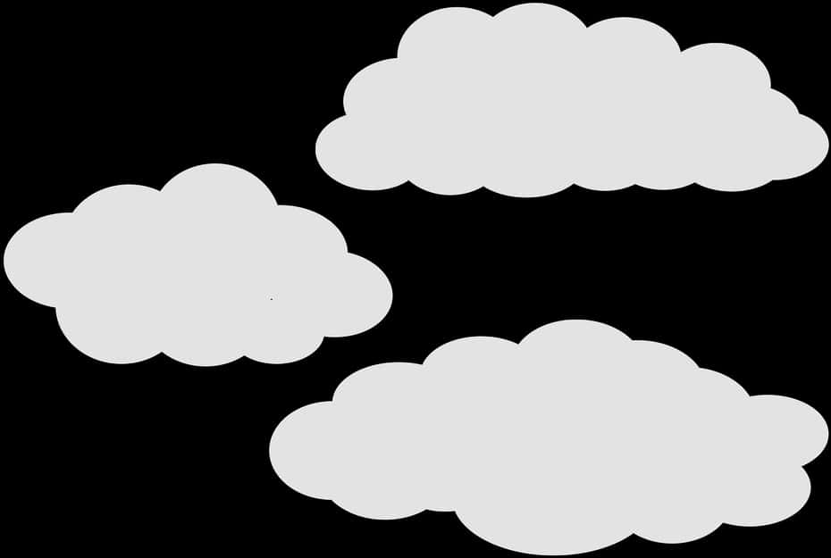 Cloud Shapes Vector Illustration PNG image