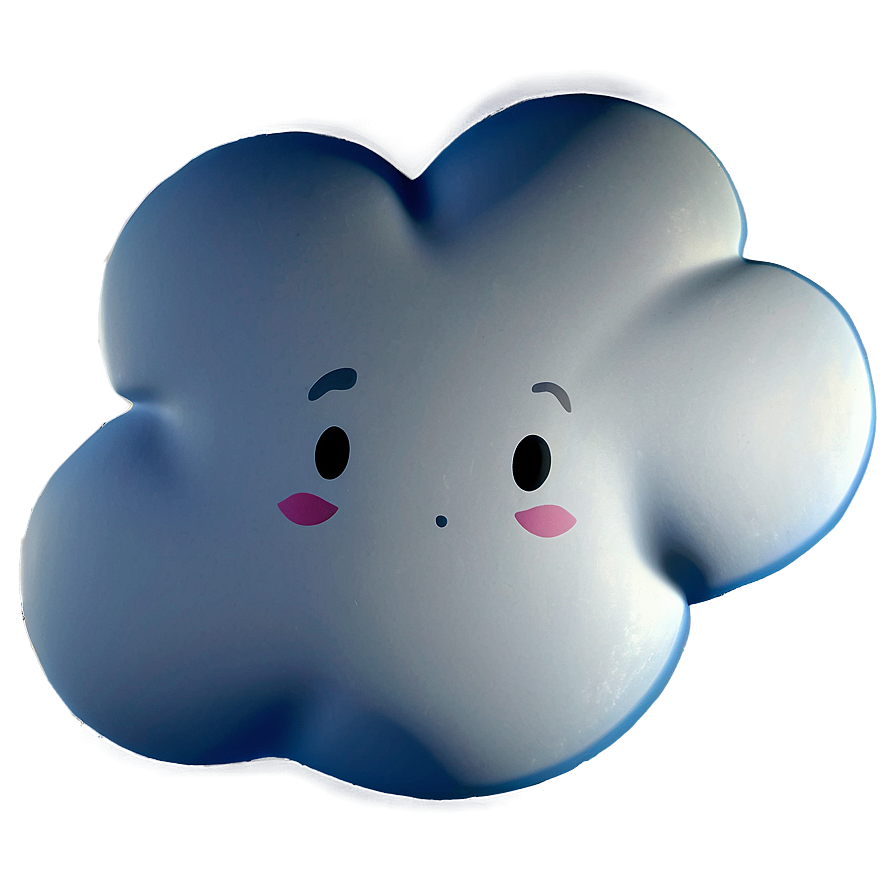 Cloud With Face Emoji Png Prb98 PNG image